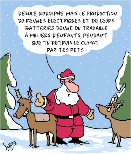 Cartoon: Rennes (medium) by Karsten Schley tagged noel,animaux,climat,environnement,pets,politique,electricite,noel,animaux,climat,environnement,pets,politique,electricite