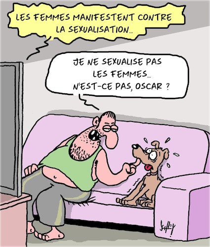 Cartoon: Sexualisation (medium) by Karsten Schley tagged femmes,manifs,sexualisation,hommes,politique,agression,femmes,manifs,sexualisation,hommes,politique,agression