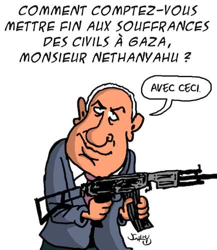 Cartoon: Souffrance a Gaza (medium) by Karsten Schley tagged guerre,israel,gaza,hamas,terreur,civils,politique,guerre,israel,gaza,hamas,terreur,civils,politique