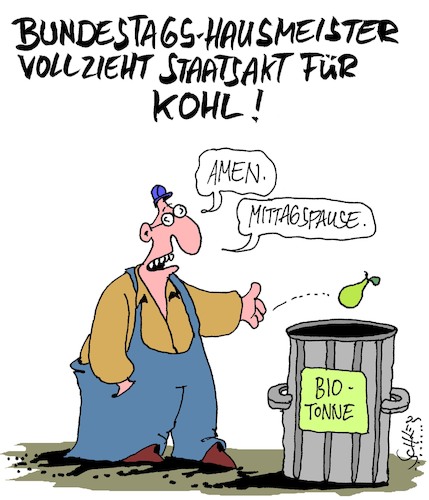 Cartoon: Staatsakt für Kohl (medium) by Karsten Schley tagged kohl,staatsakt,politik,deutschland,rache,europa,gesellschaft,kohl,staatsakt,politik,deutschland,rache,europa,gesellschaft