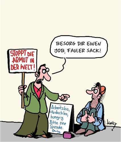 Cartoon: Stoppt die Armut (medium) by Karsten Schley tagged salonsozialisten,armut,arbeitslosigkeit,obdachlosigkeit,soziales,gesellschaft,politik,salonsozialisten,armut,arbeitslosigkeit,obdachlosigkeit,soziales,gesellschaft,politik