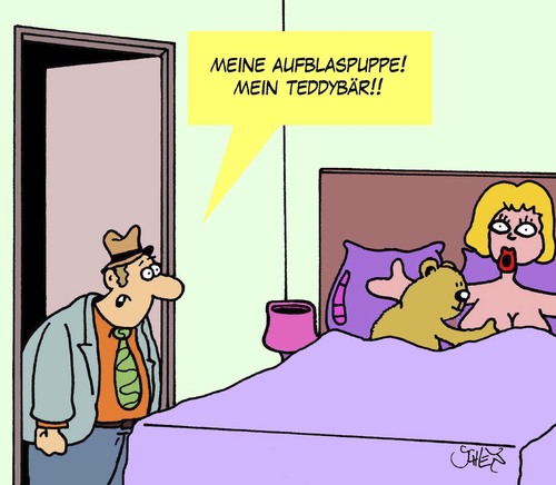Cartoon: Teddy (medium) by Karsten Schley tagged männer,psychologie,enttäuschung,beziehungen,liebe,betrug,männer,sex,liebe,beziehungen,enttäuschung,psychologie,betrug