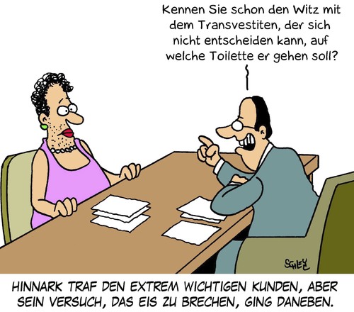 Cartoon: Wichtiger Kunde (medium) by Karsten Schley tagged wirtschaft,verkaufen,verkäufer,kunden,umsatz,business,jobs,geld,sales,karriere