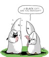 Cartoon: A Black Cat (small) by Karsten Schley tagged ku,klux,klan,racism,cats,politics,usa,history,religion