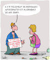 Cartoon: Allergies (small) by Karsten Schley tagged medical,medias,allergies,communication,ironie,humour,femmes,hommes