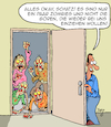 Cartoon: Alles okay Schatz! (small) by Karsten Schley tagged eltern,kinder,familie,kultur,zombies,medien,filme,comics,unterhaltung,gesellschaft