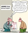 Cartoon: Analyse des causes profondes (small) by Karsten Schley tagged climat,humanite,politique,armes,economie,profits,guerre