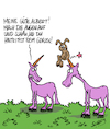Cartoon: Augen auf! (small) by Karsten Schley tagged einhörner,mythen,legenden,märchen,filme,internet,literatur,unterhaltung,tiere