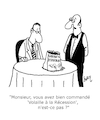 Cartoon: Baisse (small) by Karsten Schley tagged restaurants,recession,politique,revenus,economie,prix,societe