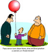 Cartoon: Ballon (small) by Karsten Schley tagged übergewicht gesundheit gesellschaft deutschland mann ernährung fettleibigkeit