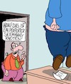 Cartoon: Beeindruckend!! (small) by Karsten Schley tagged seefahrt,büro,arbeit,arbeitgeber,arbeitnehmer,können,knoten,seemannsknoten,industrie,tod