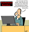 Cartoon: Beschwerde (small) by Karsten Schley tagged wirtschaft,geld,gesellschaft,kundenservice,kunden
