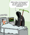 Cartoon: Beste Versicherung (small) by Karsten Schley tagged krankenversicherungen,versicherungsprämien,gesundheitskosten,geld,politik,krankenhäuser,gesellschaft