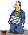Cartoon: Bitte (small) by Karsten Schley tagged euro,eurokrise,wirtschaft,business,zypern,griechenland,eu,geld,gesellschaft,europa,armut
