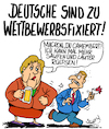 Cartoon: Böse Deutsche (small) by Karsten Schley tagged eu,frankreich,deutschland,wirtschaft,wettbewerb,wettbewerbsfähigkeit,exportüberschuss,politik,finanzen