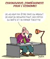 Cartoon: Corona Consequences (small) by Karsten Schley tagged economie,argent,coronavirus,emplois,actions,politique