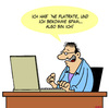 Cartoon: Dasein (small) by Karsten Schley tagged philosophie,internet,computer,breitband,flatrates,spam