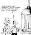 Cartoon: Democratie (small) by Karsten Schley tagged liberte,democratie,medias,politique,societe