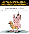 Cartoon: Deutschlands Zukunft (small) by Karsten Schley tagged laschet,flut,zukunft,wahl,deutschland,empathie,kompetenz,klimawandel,politik,gesellschaft
