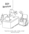 Cartoon: Diätberatung (small) by Karsten Schley tagged diäten,ernährung,gewicht,übergewicht,gesundheit,berater,schönheitsideale,medien,gesellschaft