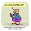 Cartoon: Die Grösse zählt DOCH! (small) by Karsten Schley tagged transport,paketdienste,onlineshopping,wirtschaft,business,ecommerce,kunden,kleidergrösse,übergewicht,fettleibigkeit,transportverspätung