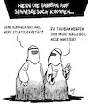 Cartoon: Die Taliban kommen!! (small) by Karsten Schley tagged taliban,staatsbesuch,politik,entwicklungshilfe,terrorismus,afghanistan,einwanderung,europa,religion,gesellschaft