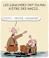 Cartoon: Droite et Gauche... (small) by Karsten Schley tagged politique,extremisme,fascisme,europe,elections,nazis
