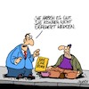 Cartoon: Du hast es gut (small) by Karsten Schley tagged arbeit,arbeitslosigkeit,arbeitgeber,arbeitnehmer,soziales,geld,wirtschaft,business,karriere,druck,stress