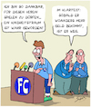Cartoon: Ein Traum (small) by Karsten Schley tagged fußball,fußballer,business,geld,einkommen,profisport,fußballfans,verträge,vereine,loyalität,gesellschaft,kapitalismus,profite