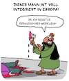 Cartoon: Ein wahrer Europäer (small) by Karsten Schley tagged europa,frankreich,muslime,religion,terrorismus,meinungsfreiheit,extremismus,pressefreiheit,verbrechen,integration,politik,gesellschaft