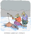 Cartoon: Eis-Angeln (small) by Karsten Schley tagged angeln,eis,winter,fischen,temperaturen,zombies,ernährung,tod,mythen,legenden,medien,filme,comics,gesellschaft