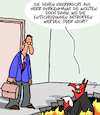 Cartoon: Entscheidungen (small) by Karsten Schley tagged entscheidungen,entscheider,politik,wirtschaft,business,hölle,mythen,legenden,religion,gesellschaft