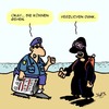 Cartoon: Erlaubt!! (small) by Karsten Schley tagged burkinis,religion,frankreich,terrorismus,frauen,menschenrechte,freiheit,demokratie,politik,europa