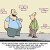Cartoon: Es geht doch!! (small) by Karsten Schley tagged liebe,ehe,männer,frauen,scheidung,kompromisse,ernährung,essen,gesundheit