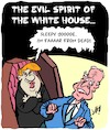 Cartoon: Evil spirit (small) by Karsten Schley tagged trump,biden,usa,elections,politics,democrats,republicans,social,issues