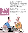 Cartoon: Fernseh-Nachrichten (small) by Karsten Schley tagged fernsehen,selbstzensur,politik,journalismus,medien,nachrichten,antisemitismus,einwanderung,fakenews,gesellschaft