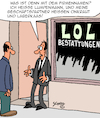 Cartoon: Firmenname (small) by Karsten Schley tagged wirtschaft,bestattungsinstitute,business,firmennamen,leben,tod,pietät,psychologie,gesellschaft