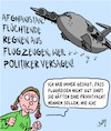 Cartoon: Flugreisen sind BÖSE! (small) by Karsten Schley tagged afghanistan,flüge,flüchtlinge,krieg,taliban,politik,politiker,terror,nato,militär,greta,klima