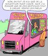 Cartoon: Food Trucks (small) by Karsten Schley tagged nutrition,gastronomie,alimentation,vegetalien,viande,sante,tendances,affaires