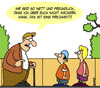 Cartoon: Frechheit! (small) by Karsten Schley tagged senioren,rentner,kinder,jugend,alter,erziehung,gesellschaft