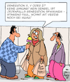 Cartoon: Generation X... Y... Z (small) by Karsten Schley tagged generationen,eltern,kinder,jugend,senioren,medien,familien,gesellschaft