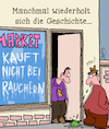 Cartoon: Geschichte... (small) by Karsten Schley tagged raucher,nichtraucher,tabakindustrie,politik,gesundheit,mode,gesellschaft,diskriminierung,mobbing