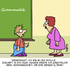 Cartoon: Grammatik (small) by Karsten Schley tagged schule,bildung,schüler,eltern,familie,lehrer,grammatik,sprache,ehe,trennung,kinder,jugend