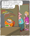 Cartoon: Hass (small) by Karsten Schley tagged computerspiele,hass,internethetze,extremismus,facebook,cyber,mobbing,technik,gewalt,familien,medien,eltern,kinder,gesellschaft