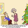 Cartoon: HERZLOS!! (small) by Karsten Schley tagged weihnachten,geschenke,männer,frauen,ehe,liebe,weihnachtsgeschenke,beziehungen,versprechen,feiertage,christentum,kirche