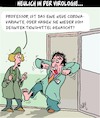 Cartoon: In der Virologie... (small) by Karsten Schley tagged virologen,corona,fprschung,wissenschaft,varianten,desinfektionsmittel,ärzte,politik,gesellschaft