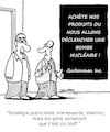 Cartoon: Juste un bluff (small) by Karsten Schley tagged publicite,business,economie,profit,clients,benefices,societe