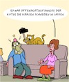 Cartoon: Katze!! (small) by Karsten Schley tagged tiere,haustiere,katzen,tiermedizin,gesundheit,gesellschaft