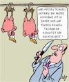 Cartoon: Könntet ihr bitte... (small) by Karsten Schley tagged tiere,ernährung,fabriken,tierproduktion,business,technik,wirtschaft,gesellschaft