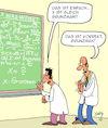 Cartoon: Korrekte Lösung (small) by Karsten Schley tagged wissenschaft,mathematik,gleichungen,entlassungen,forschung,wissen,bildung,logik,arbeit,arbeitgeber,arbeitnehmer,gesellschaft